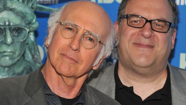 Larry David and Jeff Garlin attend the 'Curb Your Enthusiasm' Season 8 premiere