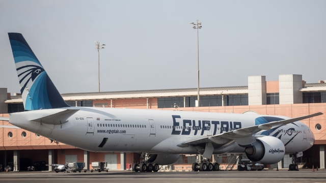 An EgyptAir plane.
