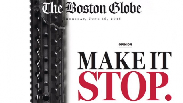 The cover of the Boston Globe on June 16