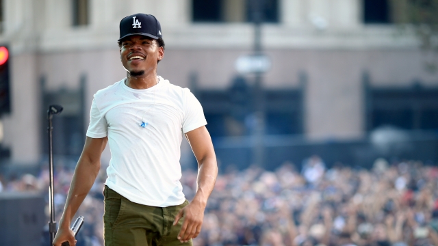 Chance The Rapper performs on the Dylan Stage during day 2 of the 2014 Budweiser Made in America Festival