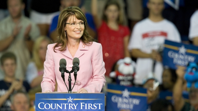 Former vice presidential candidate Sarah Palin.
