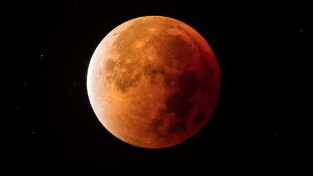 A full eclipse of the moon in September 2015.