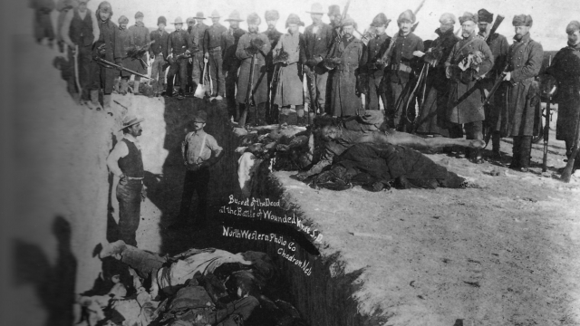 Back in 1890, the U.S. Army 7th Cavalry regiment killed as many as 300 Native Americans
