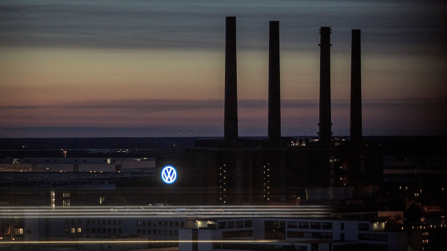 View of Wolfsburg, home to German carmaker Volkswagen.