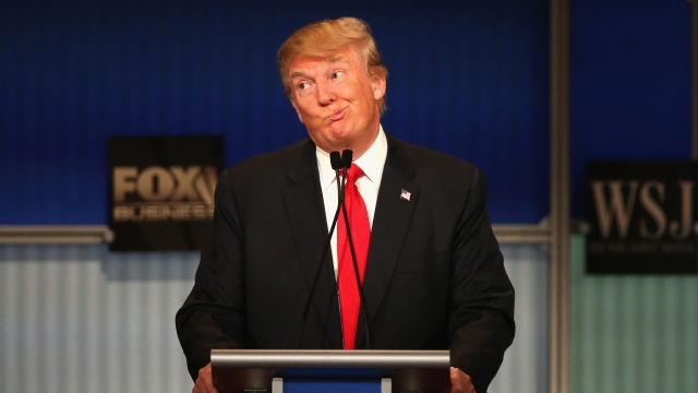 Trump during a 2016 primary debate.