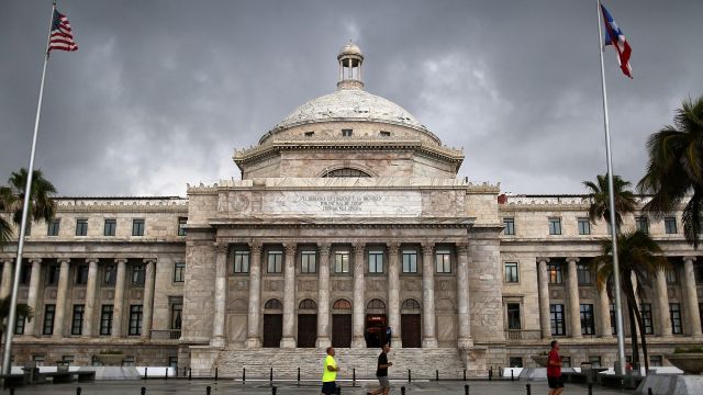 The Puerto Rican capitol building.
