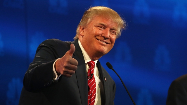 Trump at the CNBC GOP Debate in 2015.