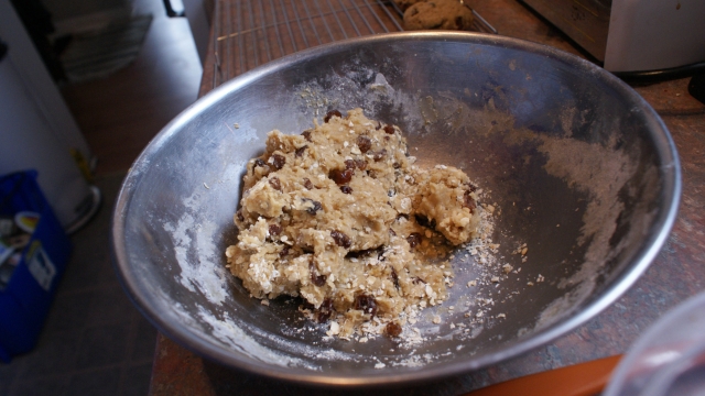 An image of raw cookie dough.