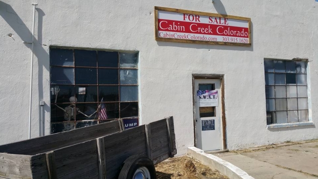 Cabin Creek, Colorado is up for sale.