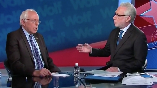 Bernie Sanders will call Wolf Blitzer whatever he pleases.