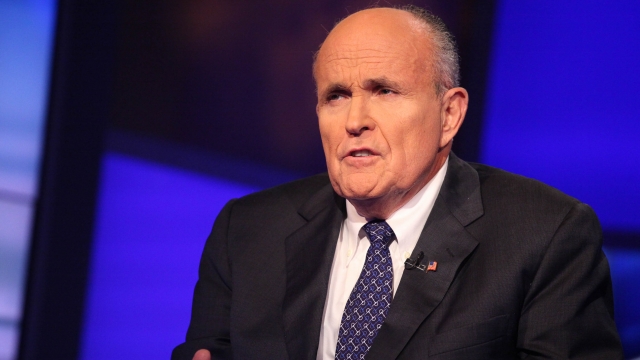 Rudy Giuliani speaks on a talk show.