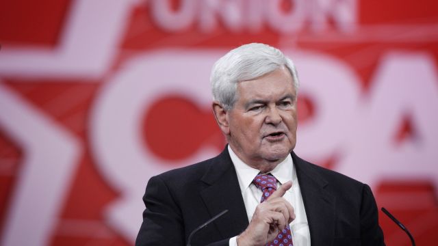 Newt Gingrich speaks at CPAC 2016.