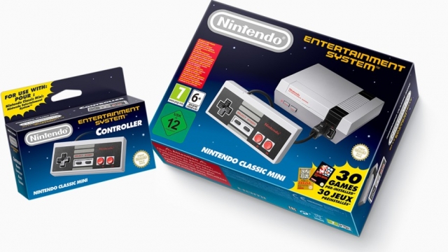 The classic, updated version of the Nintendo Entertainment System mini.