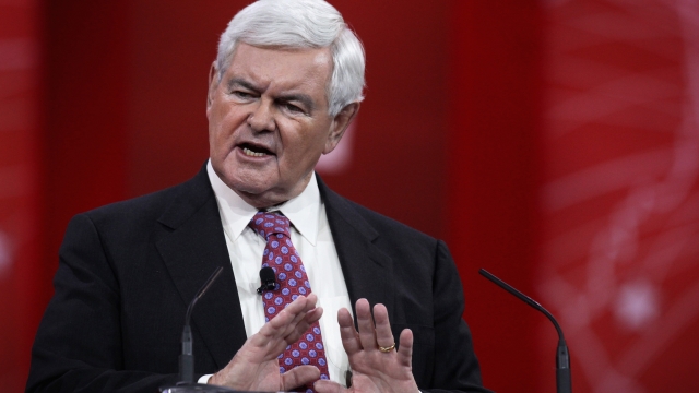 Former House Speaker Newt Gingrich addresses the 42nd annual Conservative Political Action Conference in February 2014.