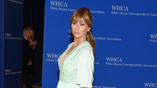 Melania Trump attends the 101st Annual White House Correspondents' Association Dinner.