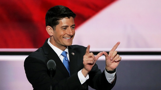 Paul Ryan speaks at the Republican National Convention.