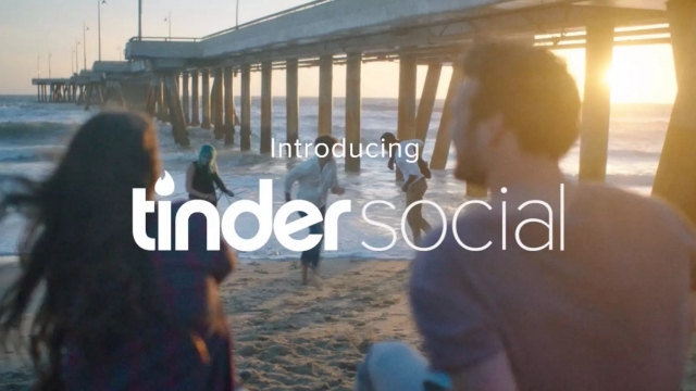 Tinder launch video for new social feature.