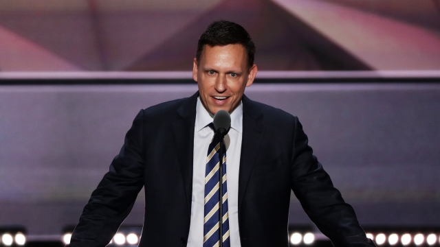 Peter Thiel speaks at the RNC.