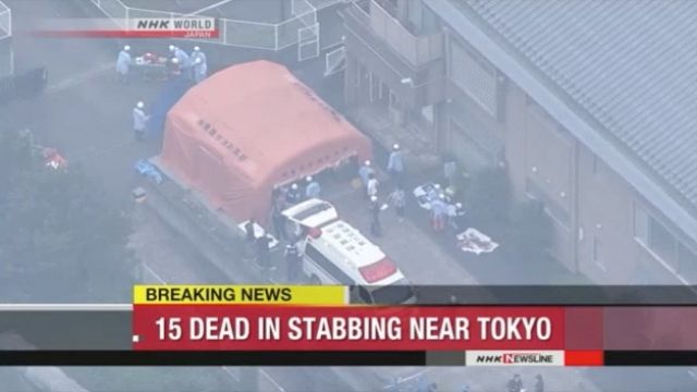 At least 15 dead after knife attack ion Sagamihara, Japan.