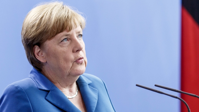 Angela Merkel speaks following shootings in Munich.