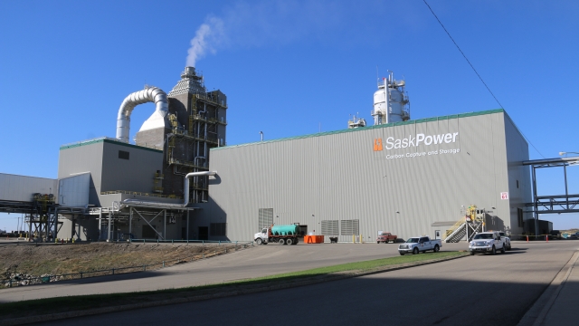 The carbon capture and storage facility for SaskPower, a Saskatchewan-based energy company.