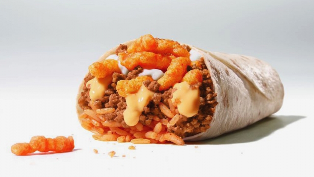 An image of the upcoming Cheetos Burrito.