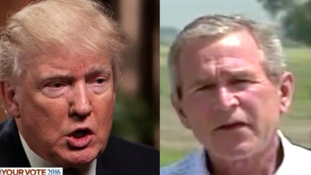 Donald Trump and George W. Bush responded very differently to criticism.