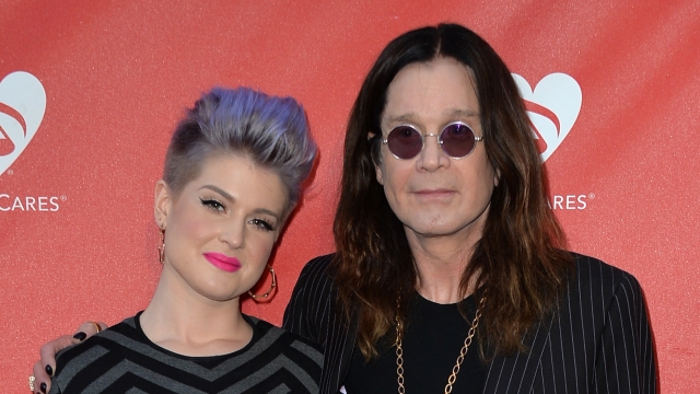 TV personality Kelly Osbourne and musician Ozzy Osbourne attend the MusiCares MAP Fund Benefit Concert in Los Angeles.