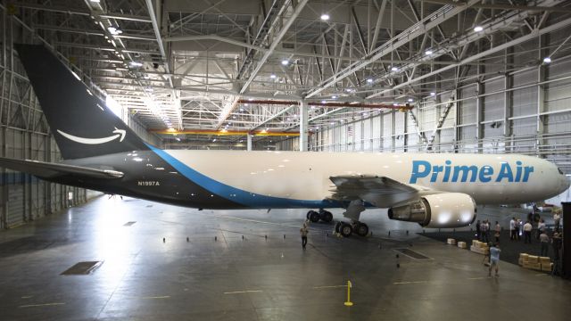 Amazon's first branded cargo plane.