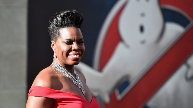 Leslie Jones at a "Ghostbusters" event.