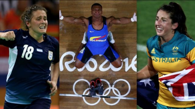 Three Olympic athletes