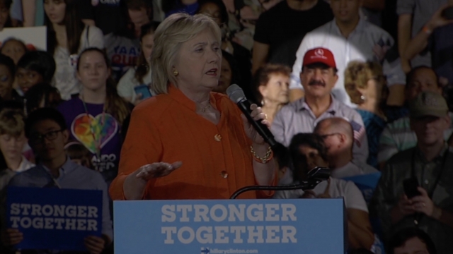 Seddique Mateen, the father of the Orlando nightclub shooter, sits in the crowd at a Hillary Clinton rally.