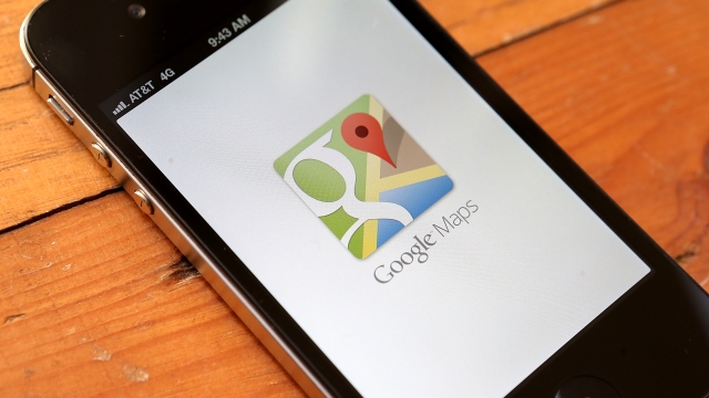 Google Maps on a phone.