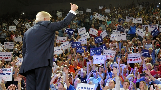 Trump at a rally