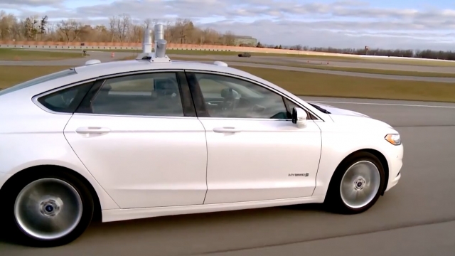 An image taken from a video by Ford of its work in autonomous vehicles.