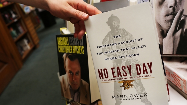 A copy of "No Easy Day," an account of the killing of Osama Bin Laden