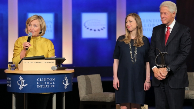 Clinton speaks at the 10th annual meeting of the Clinton Global Initiative.