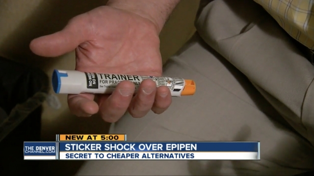 An EpiPen, as shown by KMGH.