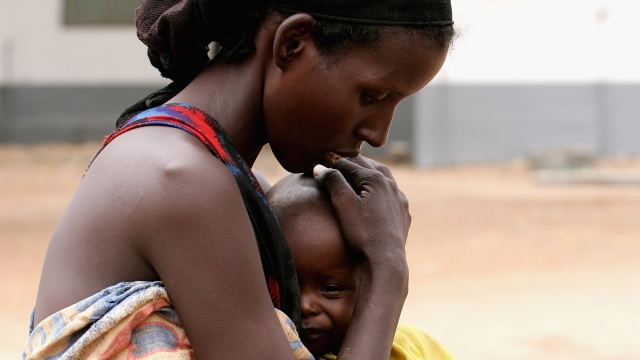 A mother and her child in Kenya.