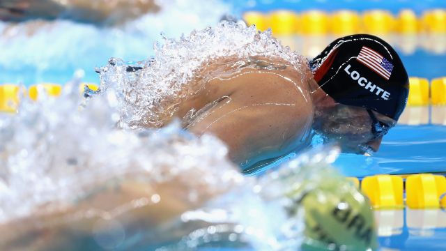 Ryan Lochte competes in the Rio 2016 Olympic Games.