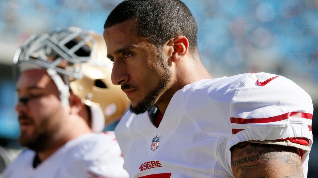 Colin Kaepernick during a 2014 NFL game