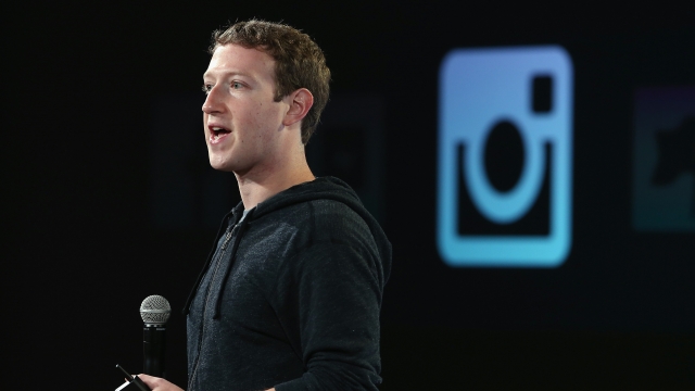 Facebook CEO Mark Zuckerberg speaks during an event.
