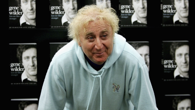 Gene Wilder poses as he signs copies of his autobiography in 2007.