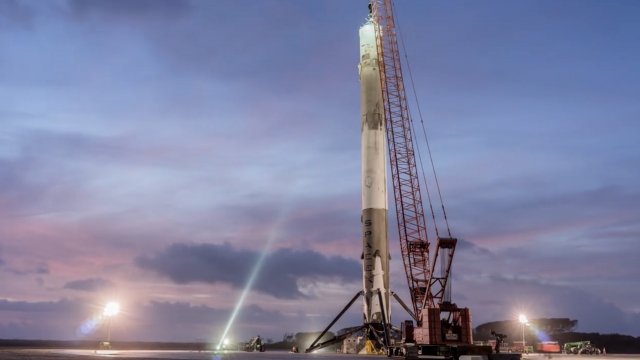 A SpaceX rocket.