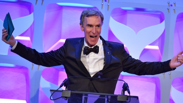 Bill Nye speaks onstage during the 7th Annual Shorty Awards on April 20, 2015 in New York City.