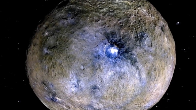Ceres in false color.