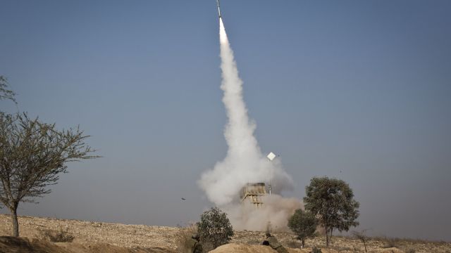Israel's Iron Dome missile defense system.