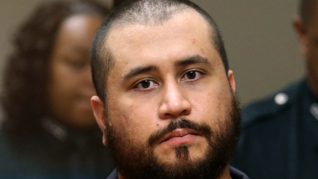 George Zimmerman sits in court.