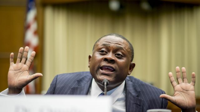 Dr. Bennet Omalu on Capitol Hill.