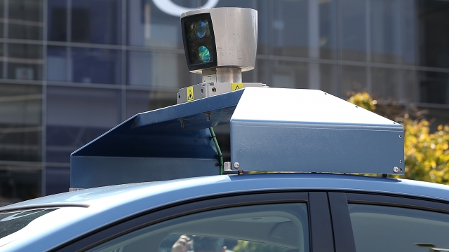 Camera on top of a driverless vehicle